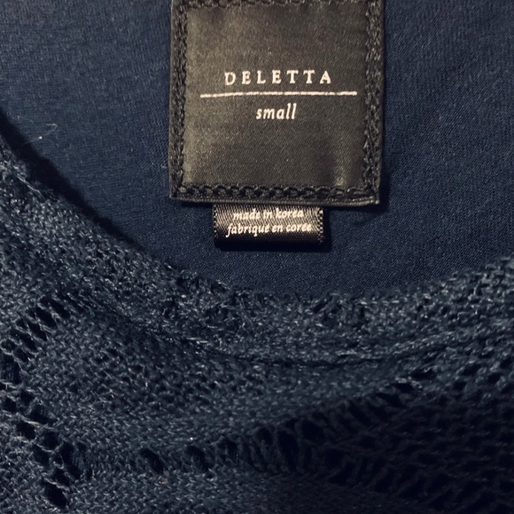 Anthropologie (Deletta) Navy A-line Dress - Picture 6 of 6